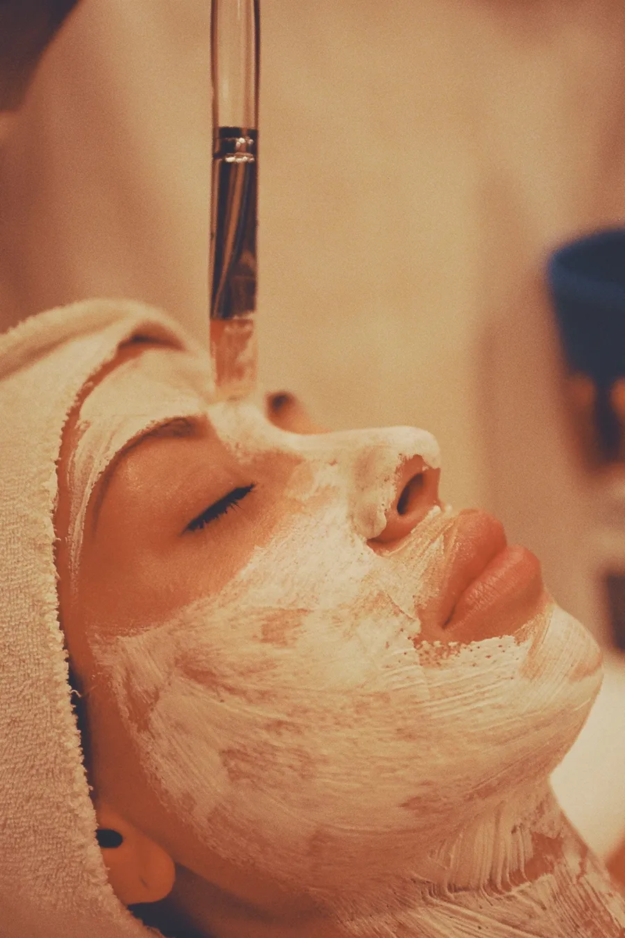 Facial hydration and skincare treatment, illustrative image