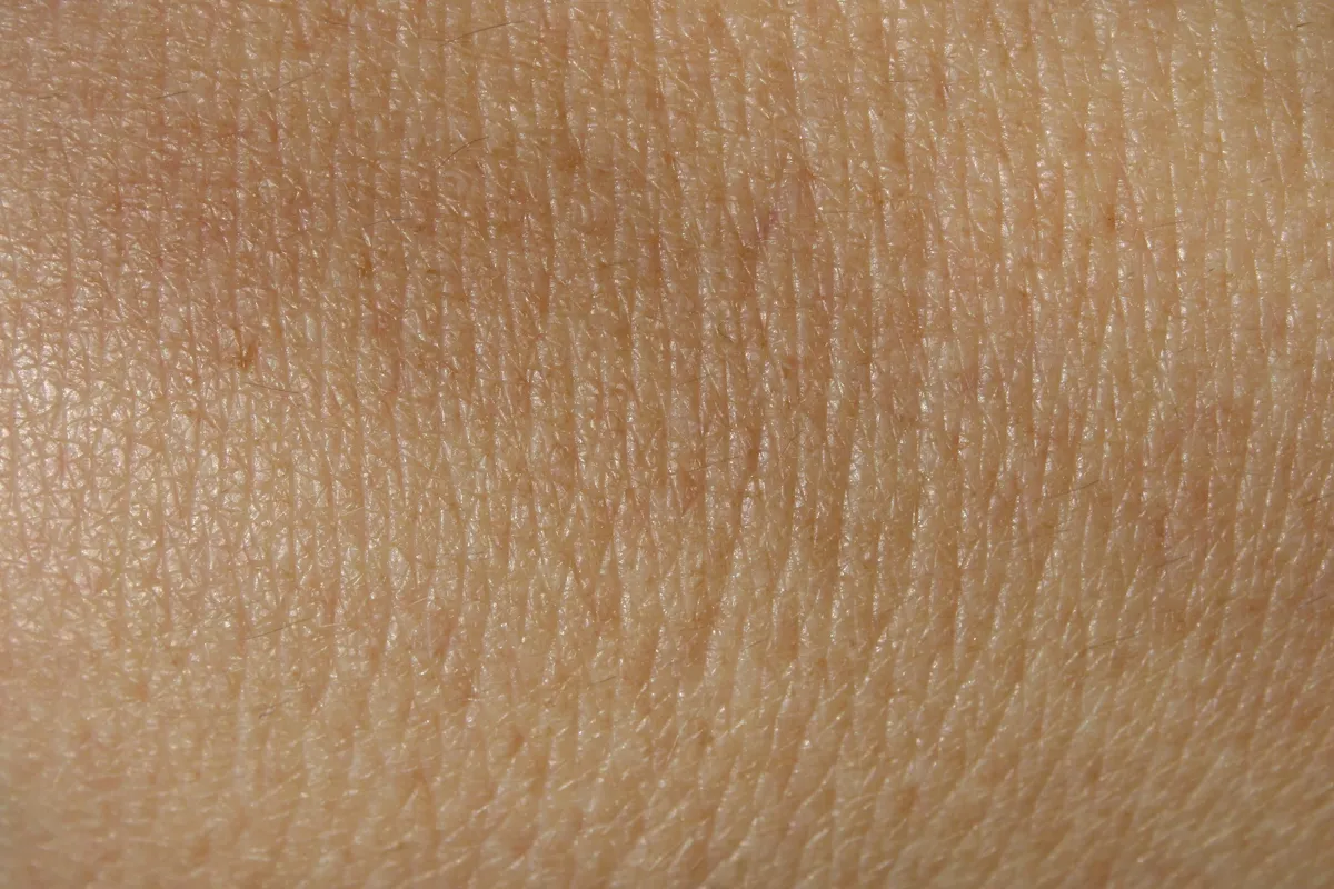Close-up of skin texture, illustrative image