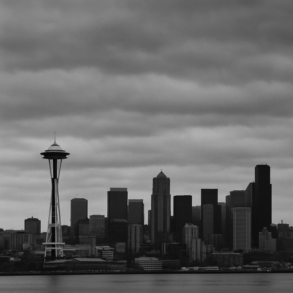 Seattle Skyline under Gray Skies