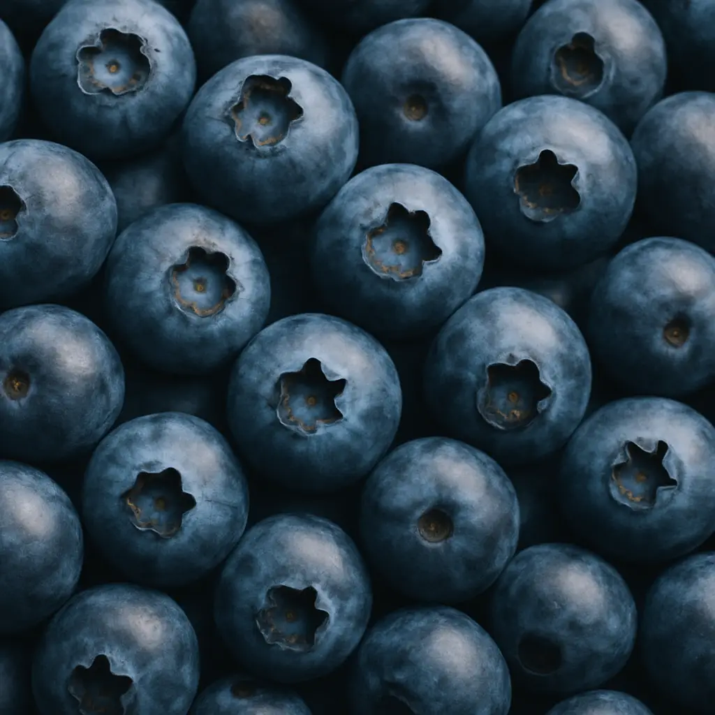 Fresh blueberries rich in antioxidants
